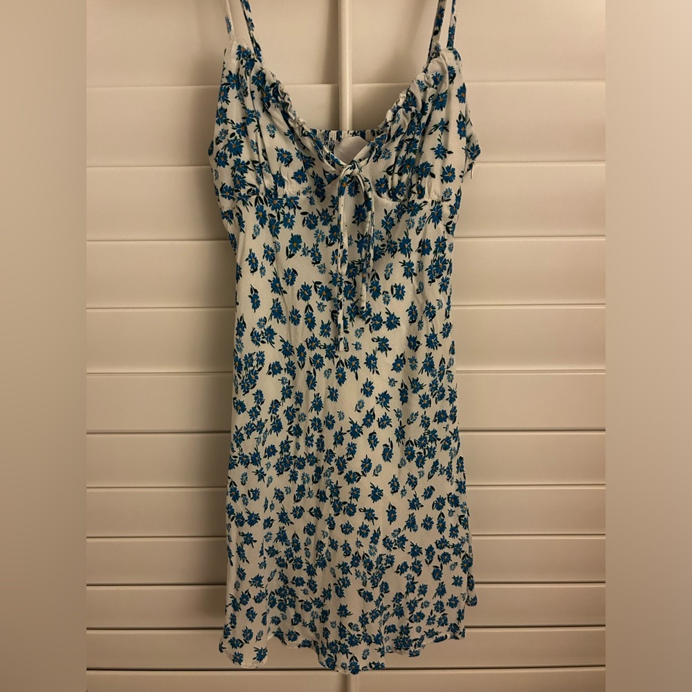 Skylar + Madison Blue and White Sleeveless Sundress